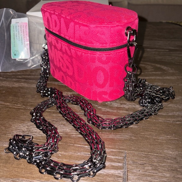 Dior Handbags - Pink Dior Miss Dior Signature Pouch bag with Black Metal Crossbody Chain NWT